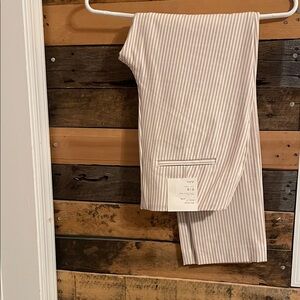 A New Day Beige and White Striped Trousers